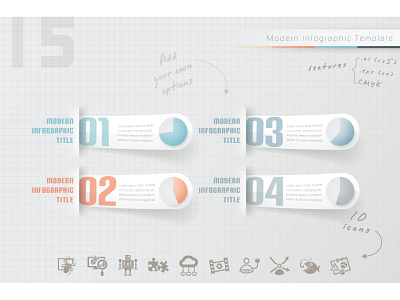 Business Infographic Options banner business infographic infographics options paper pie poster presentation realistic