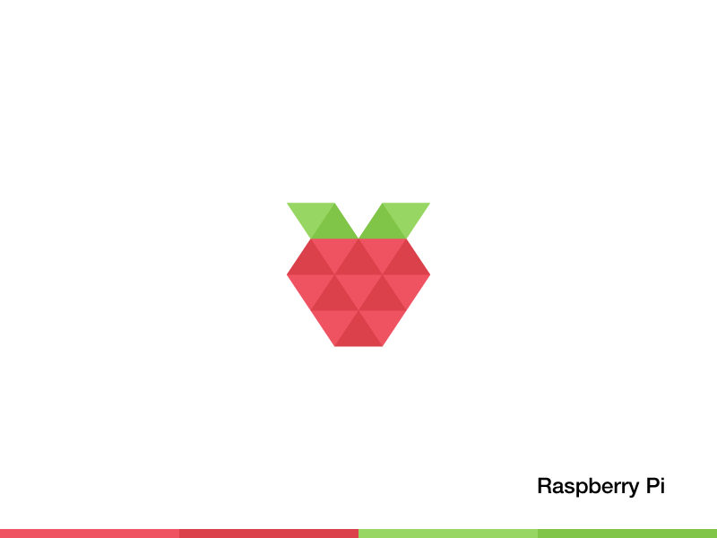 Raspberry Pi rebrand digital fruit icon logo raspberry rebrand triangles