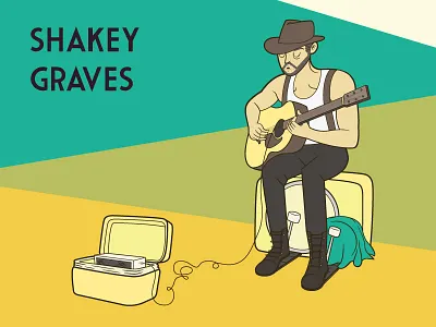 Shakey Graves folk graves guitar hobo shakey texas
