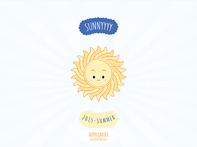 Sunnyyyy cute drawing funny illustration illustrator kawaii sketch summer sun