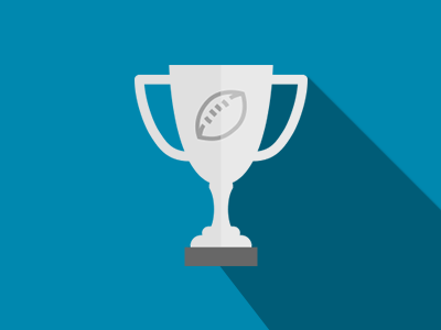 Fantasy Football flat design icons football trophy