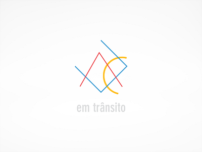 em trânsito logo shape