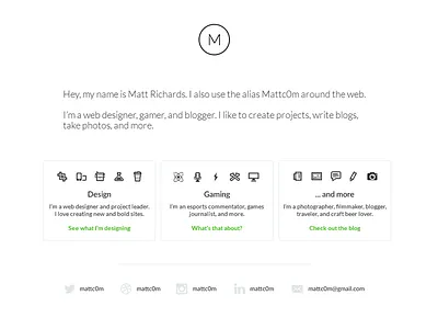 personal site concept lato minimal personal site