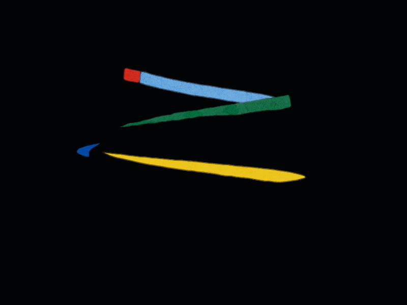 Swirling animation cel design gif music video