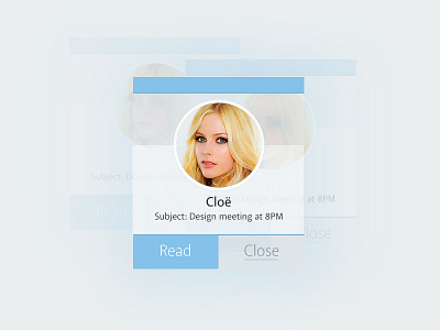 Day 003 - Email Notification element email mobile notification ui user interface