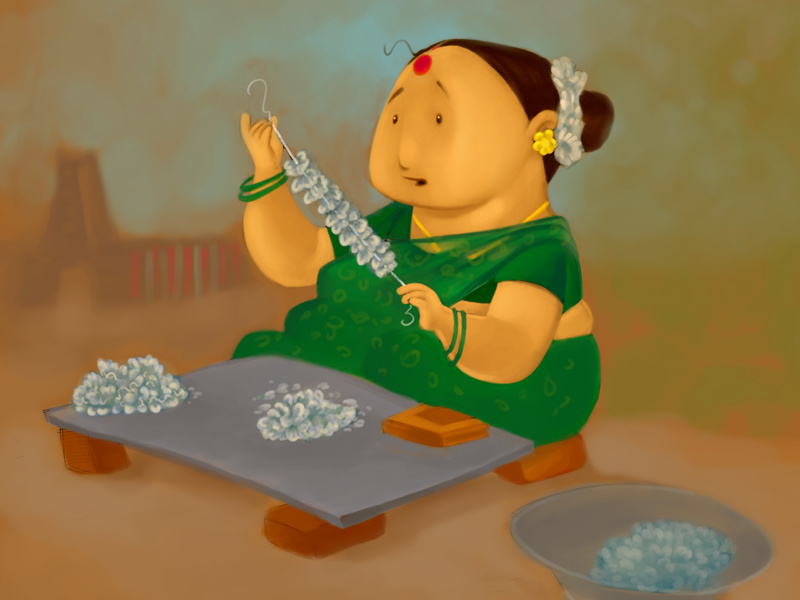 Example of Flower seller
