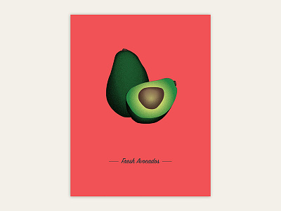 Avocado Illustration 2d colors design flat graphic graphic design illustration light