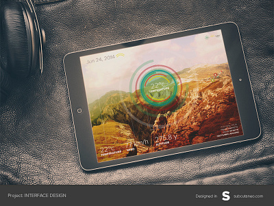 Temperature App Interface app concept app design environment ios app ios concept ipad app concept ui design
