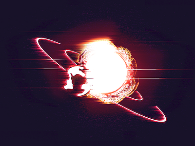 The Death of the Sun earth halftone illustration illustrator photoshop solar system space sun