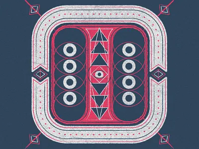 Letter I Dropcap dropcap eye letter letteri pattern triangle type