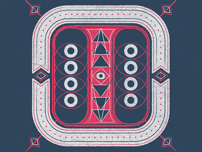 Letter I Dropcap dropcap eye letter letteri pattern triangle type