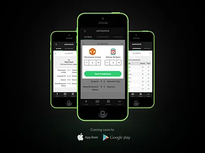 Anticiapte Mobile app google play hero input iphone mobile modal responsive score ui ux