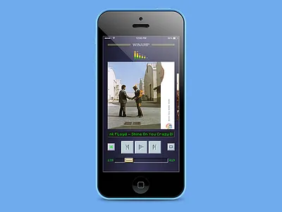 Winamp iPhone App app iphone mobile ui