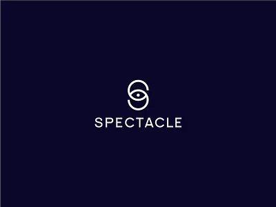 Spectacle branding circle eye eyesight glasses logo monogram treatment vision