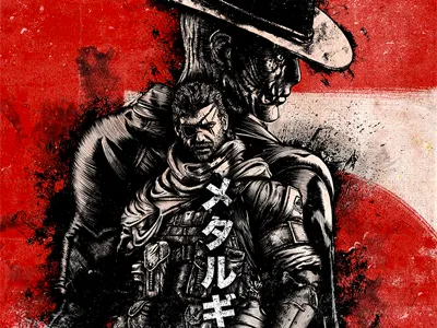 MGSV hexibition brush illustration konami mgs5 mgsv mgsvtpp