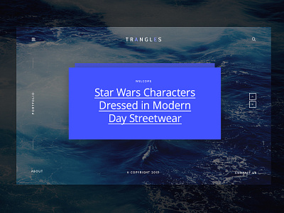 Trangles agency creative kit minimal onepage portfolio theme ui uikit ux wordpress