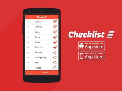 Day 004 - Checklist application checklist design easy element flat ui user interface