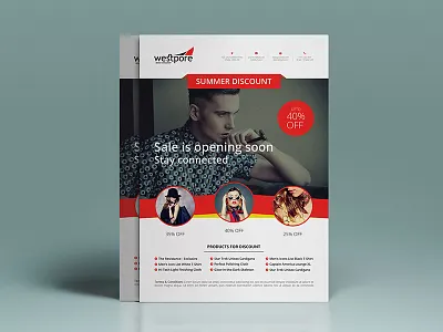 Discount Flyer a4 flyer corpotate flyer coupon flyer discount discount flyer flyer shop flyer summer sale vector flyer