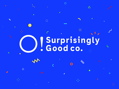 Surprisingly Good branding identity logo