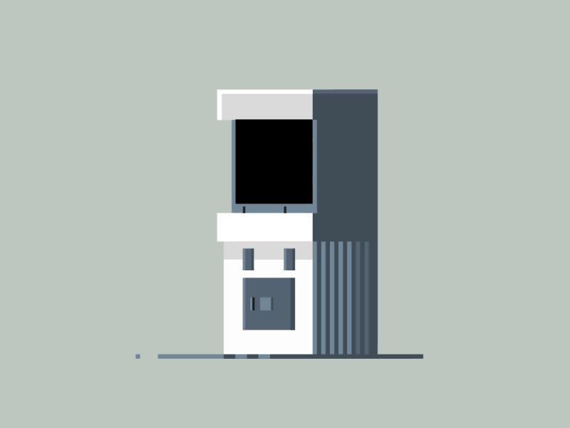Arcade Machine 404 animation arcade error gif glitch motion retro