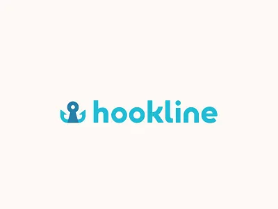 Hookline Logo Rd 2 app brand branding hook hookline identity key keyhole logo mark startup type