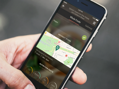 Kptncook Store Finder Update app food ios iphone iphone6 map mobile mobiledesign pin ui wholefoods