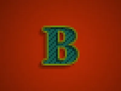 B-Baskervillee anti alias dot square texture type typeface