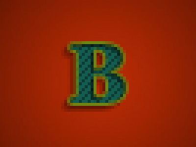 B-Baskervillee anti alias dot square texture type typeface