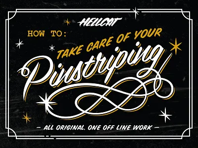 Pinstriping Care doublestruck designs hellcat pinstriping