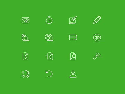 Icons Wip 2 green icons jobber line