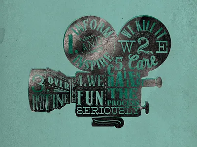 Core Values camera typography values