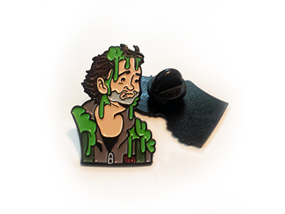 Slimed Dr. Venkman billmurray enamelpin ghostbusters pin