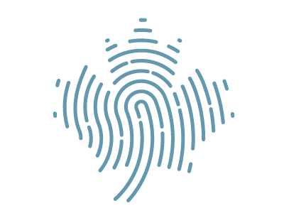 ICanVerify Identity canadian finger print identity maple leaf security