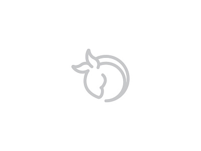 Donkey donkey icon line logo symbol