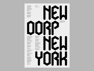 Causeway causeway new dorp new york poster typography