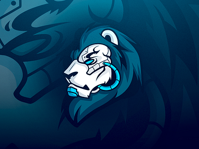 Huzzy - Logo Design animal design gaming illustration lion logo mascot sport