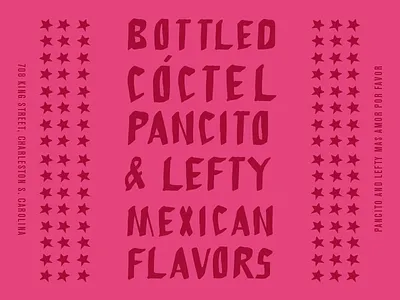Bottled Cóctels bottle packaging brand development custom type restaurant branding