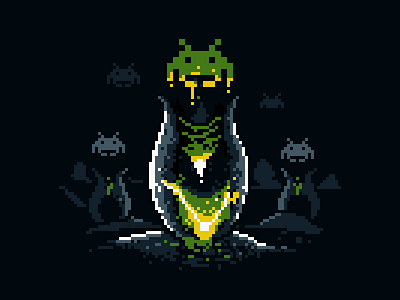 Alien Invaders alien movie pixel art