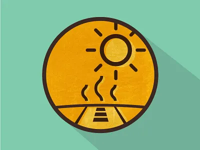 Burning heatwave icon