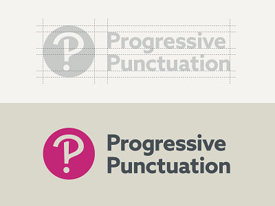 Side project logo construction brand construction grid identity logo punctuation