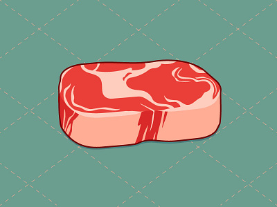 Just cook it! cooking food icon meat raw steak