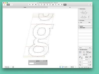 Titillium italic project glyph titillium typedesign typography