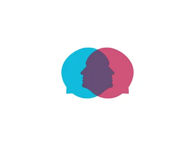 Psychology Logo branding design chat chatting gestalt logo logo design psychology symbol