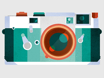 A Camera Collector's Camera antique camera design graphic design icon iconography illustration leica minimal vectors vintage