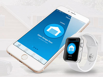 Chamberlain Iphone App & Watch App apple watch chamberlain garage door home automation ios 9 iphone app mobile sketch wearables