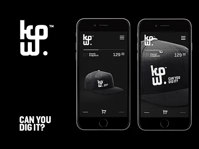 KPW Logotype branding can you dig it e commerce logotype snapback streetwear