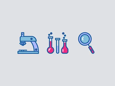 Icon Set Chemical chemical color flat house icon illustration line minimal strokes