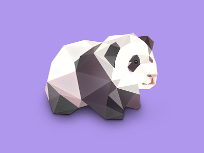 Panda. animals baby animals bears cute animals low poly low polygon panda pandas photoshop photoshop cc vector vector art