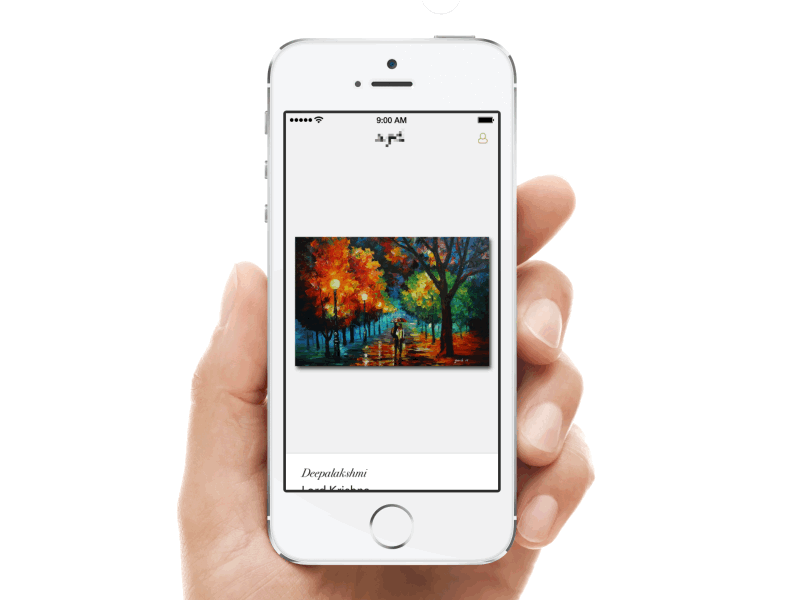 Swipe to like animation art interaction ios iphone origami swipe tinder ui