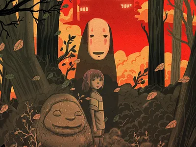 Spirited Away tribute girl miyazaki sprited away studio ghibli tribute woods